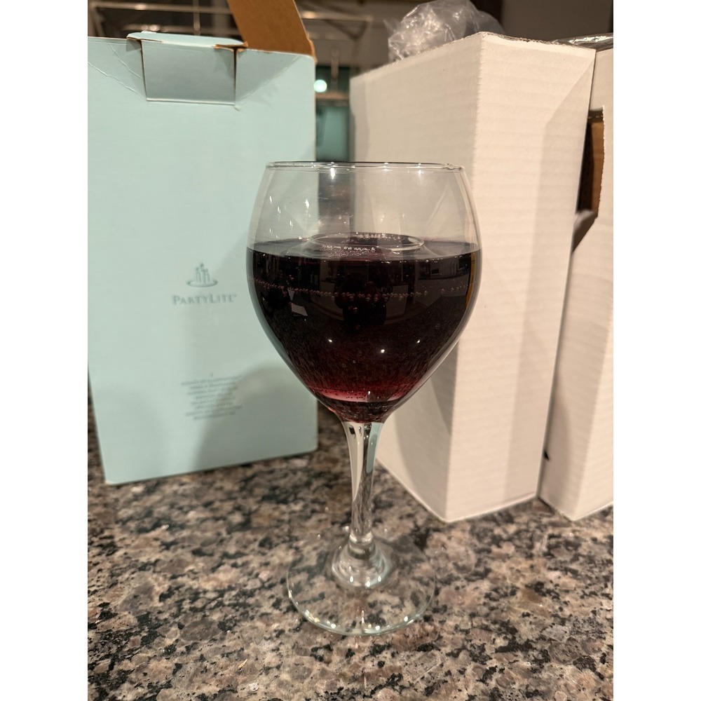 PartyLite Scents of Illumination Tuscan Vineyards Wine Glass Candle Holder AC253